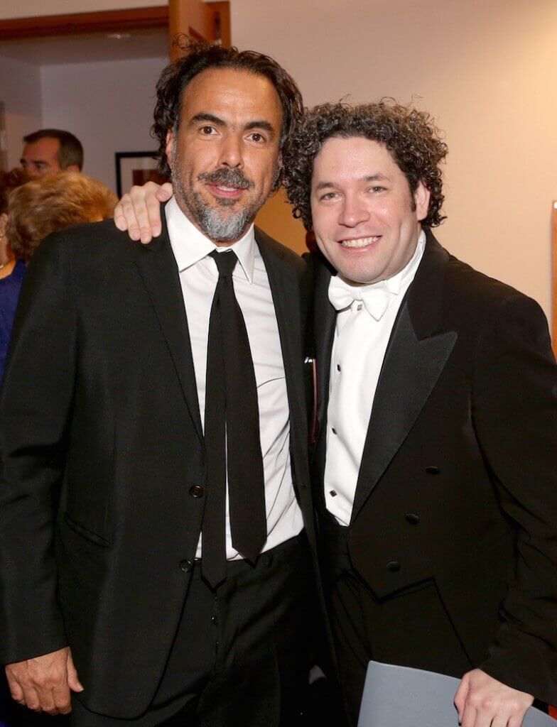 Alejandro G. Iñárritu and Gustavo Dudamel attend the Los Angeles Philharmonic Association Opening Night Gala