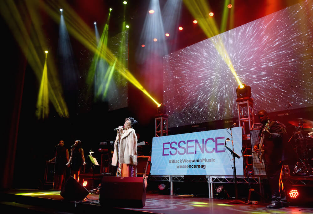 Recording artist Andra Day performs onstage during the 2016 Essence Black Women in Music event at Avalon on February 11, 2016 in Hollywood, California