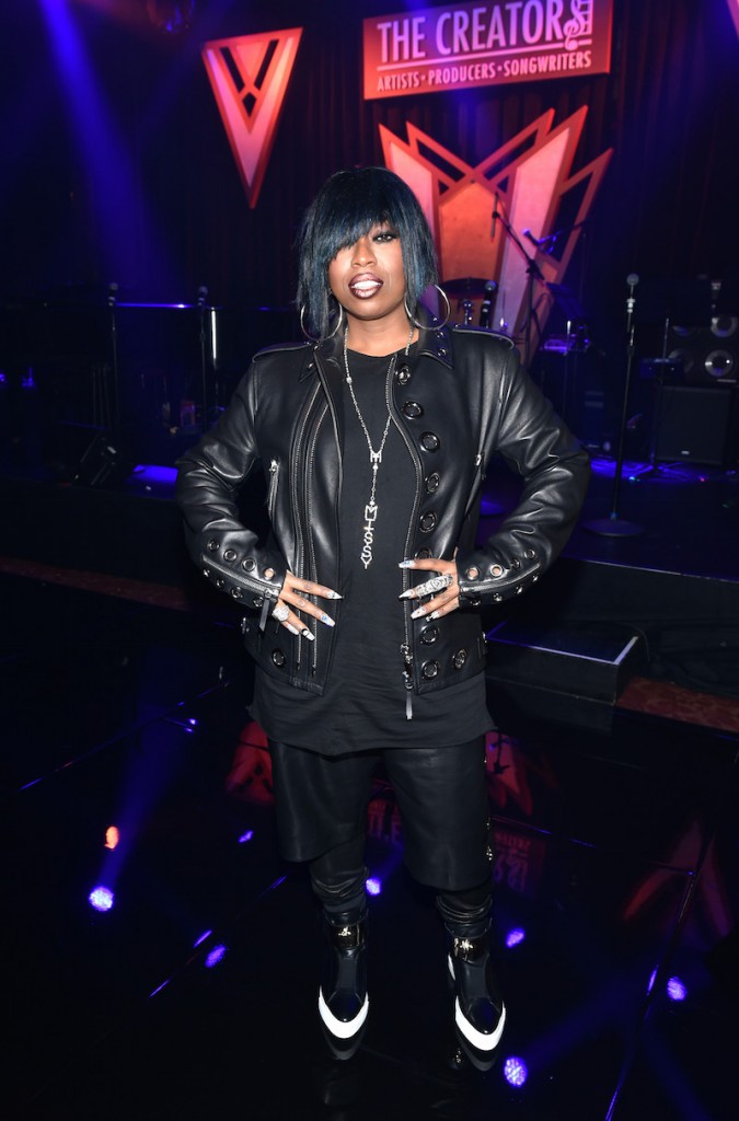 Rapper Missy Elliott attends The Creators Party, Presented by Spotify, Cicada, Los Angeles at Cicada on February 13, 2016 in Los Angeles, California