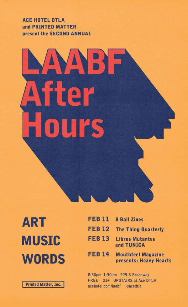 LA Art Book Fair After Hours LA Guestlist