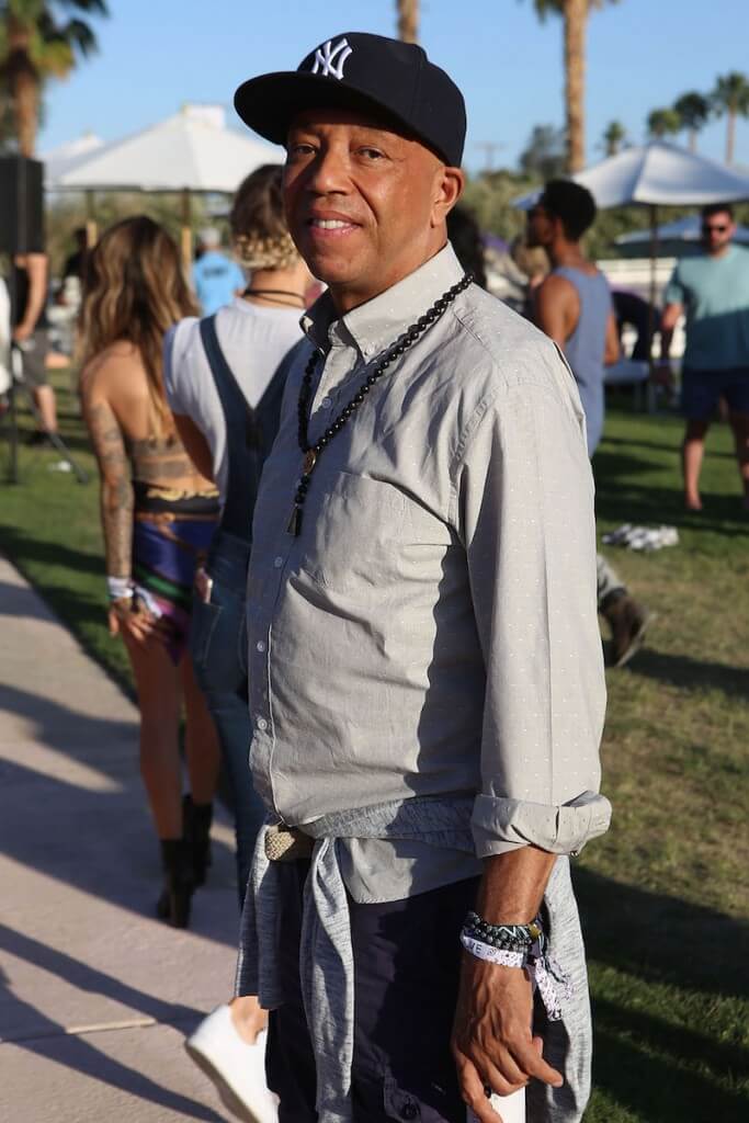Producer Russell Simmons attends REVOLVE Desert House with a Birchbox Beauty Bar on April 16, 2016 in Thermal, California