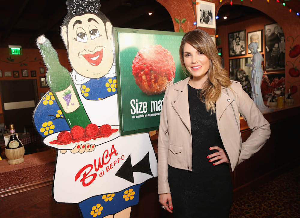 Nikki Moore attends the opening night celebration of Buca di Beppo at the Original Farmer's Market in Los Angeles