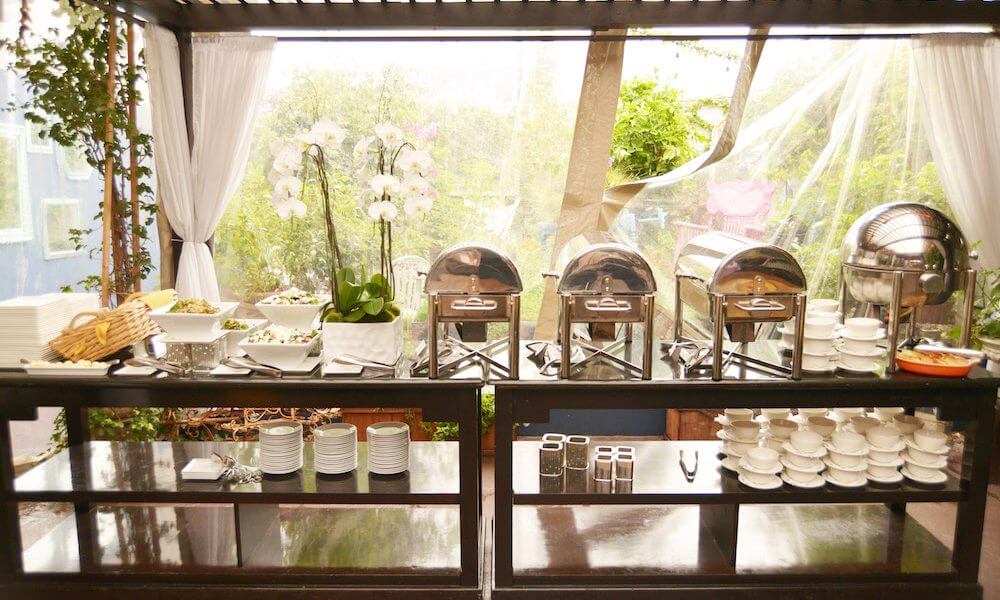 Dessert bar from Liz Milian’s baby shower at the Sofitel Hotel in Los Angeles