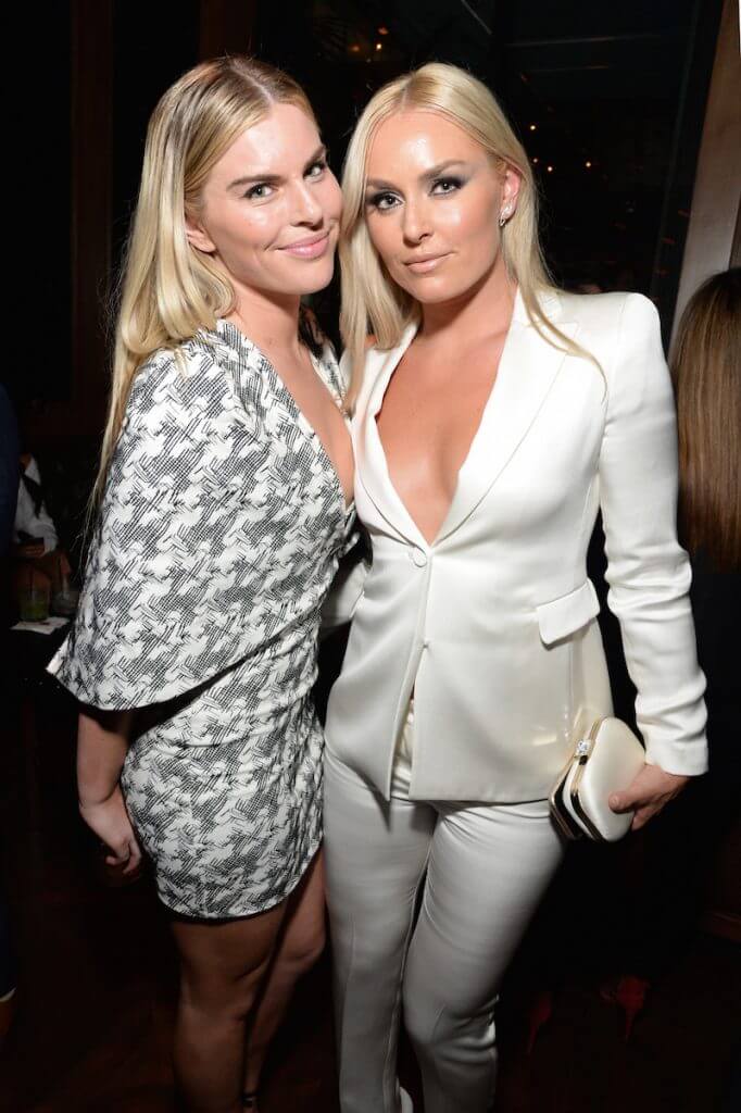 Karin Kildow (L) and Sports Illustrated Fashionable 50 honoree Lindsey Vonn at Sports Illustrated 2017 Fashionable 50 Celebration at Avenue on July 18, 2017 in Los Angeles, California