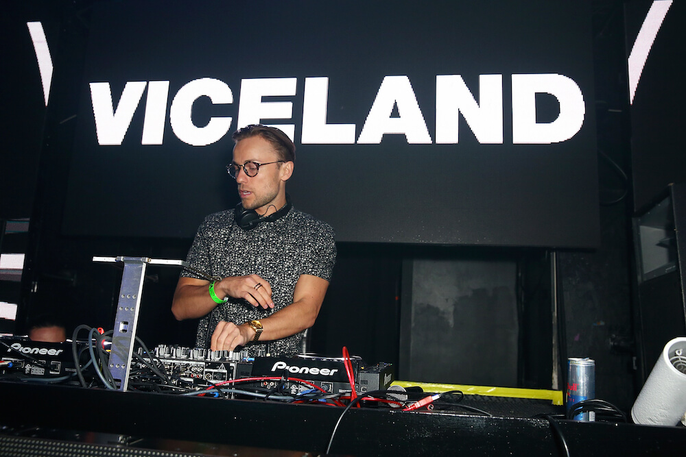 DJ Party Favor performs at VICELAND Presents What Would Diplo Do @ Comic Con 2017 on July 21, 2017 in San Diego, California
