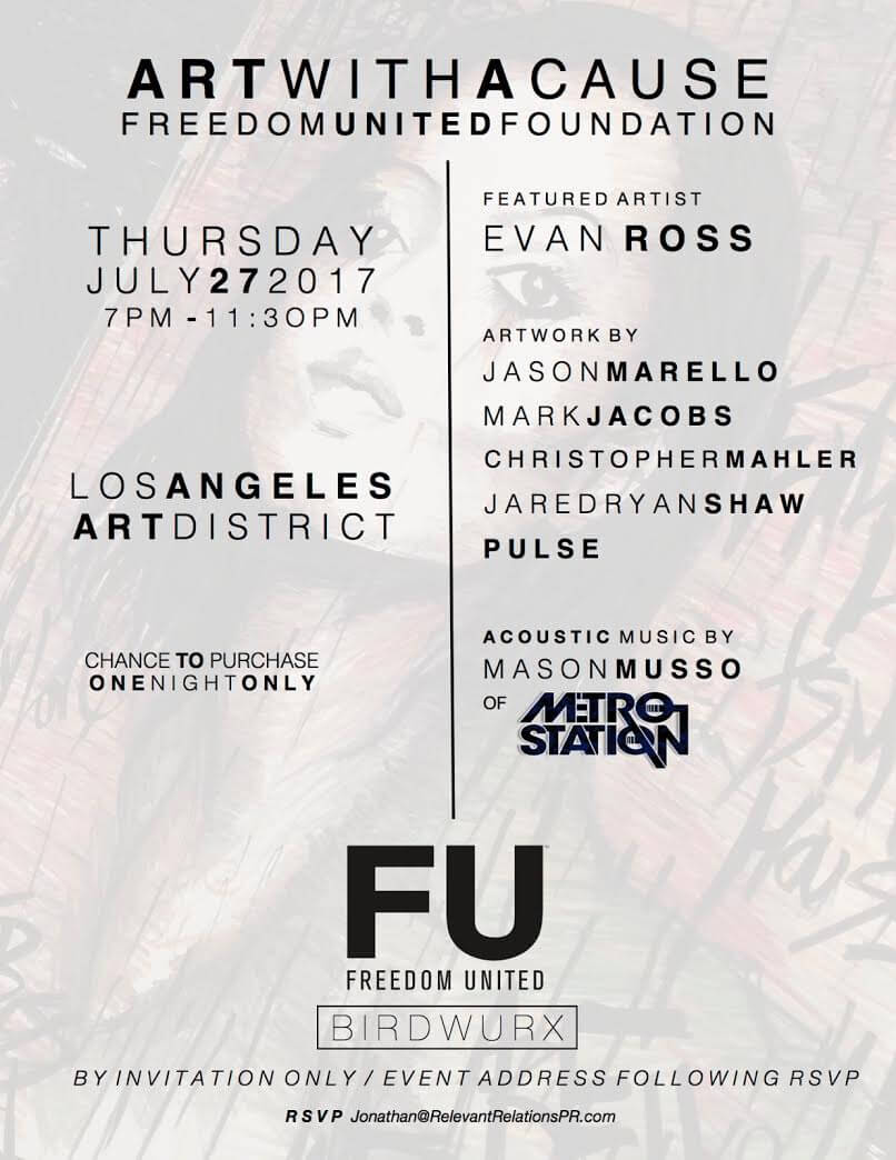 Freedom United Presents Art with a Cause - LA Guestlist