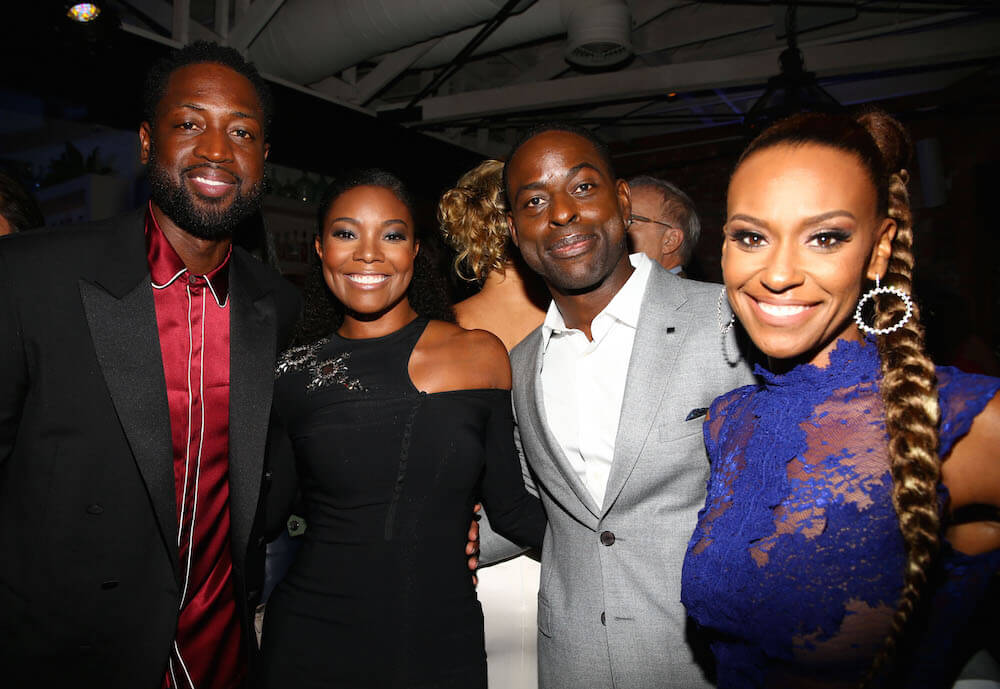 Dwyane Wade, Gabrielle Union, Sterling K. Brown and Ryan Michelle Bathe at Variety and Women in Film Emmy Nominee Celebration, Inside, Los Angeles