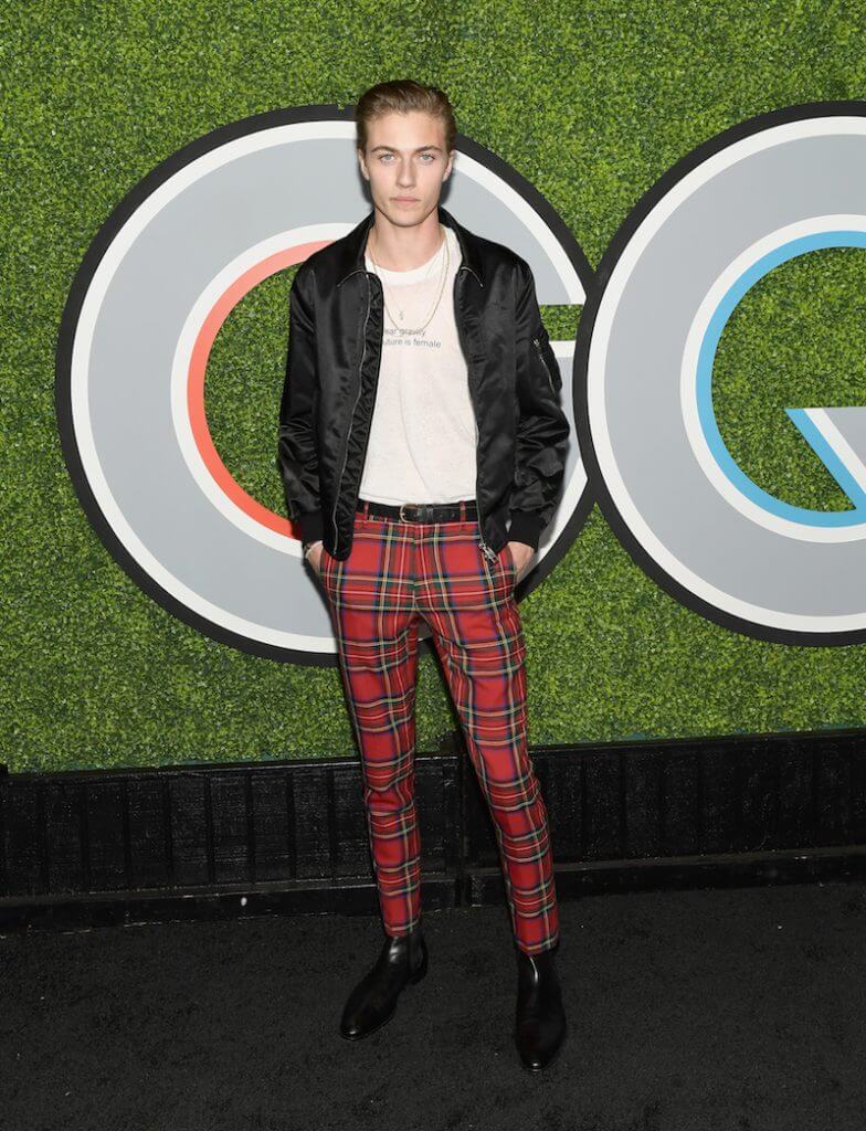 Lucky Blue Smith attends the 2017 GQ Men of the Year party at Chateau Marmont on December 7, 2017 in Los Angeles, California