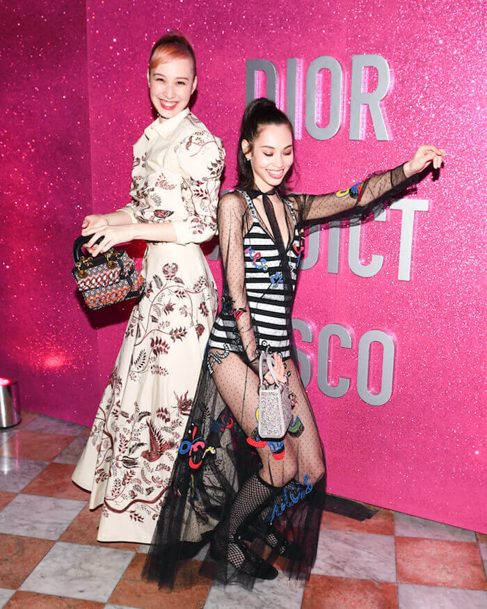 Yuka Mizuhara and Kiko Mizuhara at the Dior Addict Lacquer Plump: L.A. Party