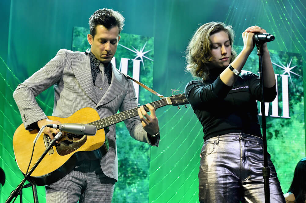 Mark Ronson (L) and King Princess perform onstage at the 66th Annual BMI Pop Awards at Regent Beverly Wilshire Hotel on May 8, 2018 in Beverly Hills, California