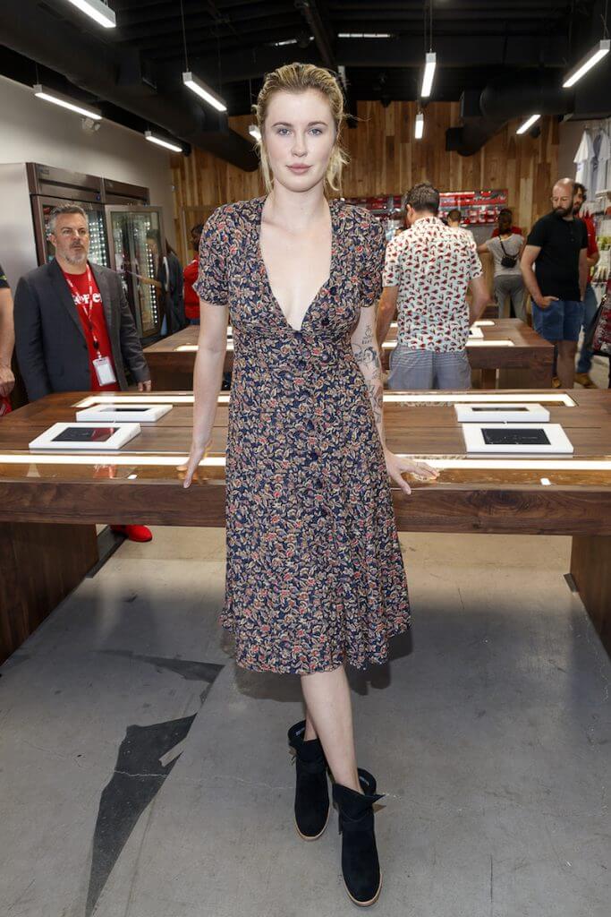 Model and actress Ireland Baldwin attends the MedMen Abbot Kinney store ribbon cutting ceremony on June 9, 2018 in Venice, California