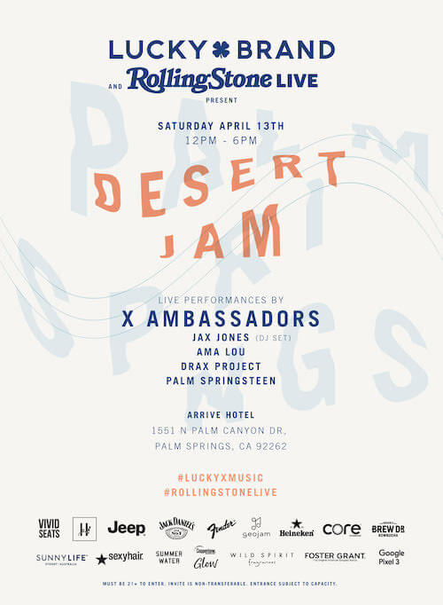 Lucky Brand Presents Desert Jams LA Guestlist