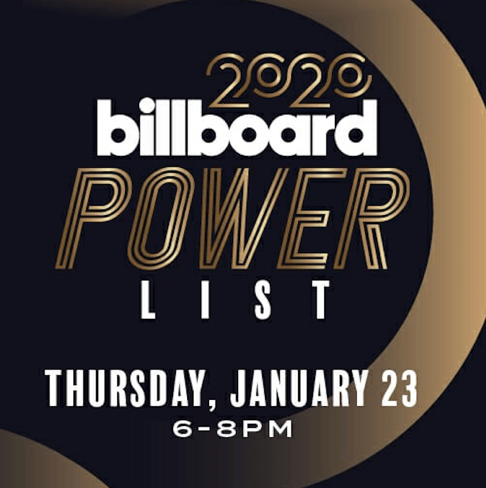 2020 Billboard Power List LA Guestlist