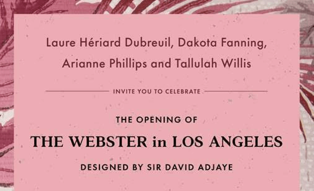 Los Angeles: The Webster store opening