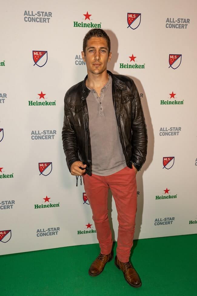 Bryan Jordan arrives to the MLS All-Star Concert presented by Heineken® at The Torch L.A. Coliseum in Los Angeles on August 24, 2021