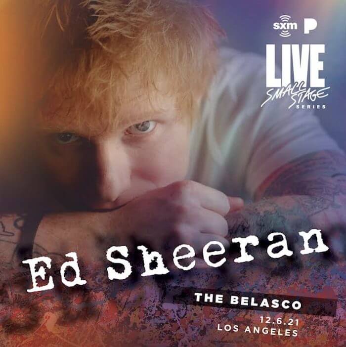 sirius xm ed sheeran tour