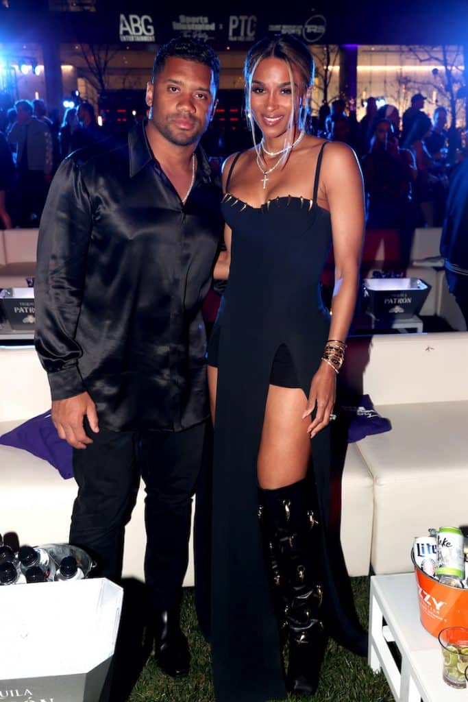 Ciara In Black Dress With Russell Wilson At Super Bowl Party – Photos –  Hollywood Life