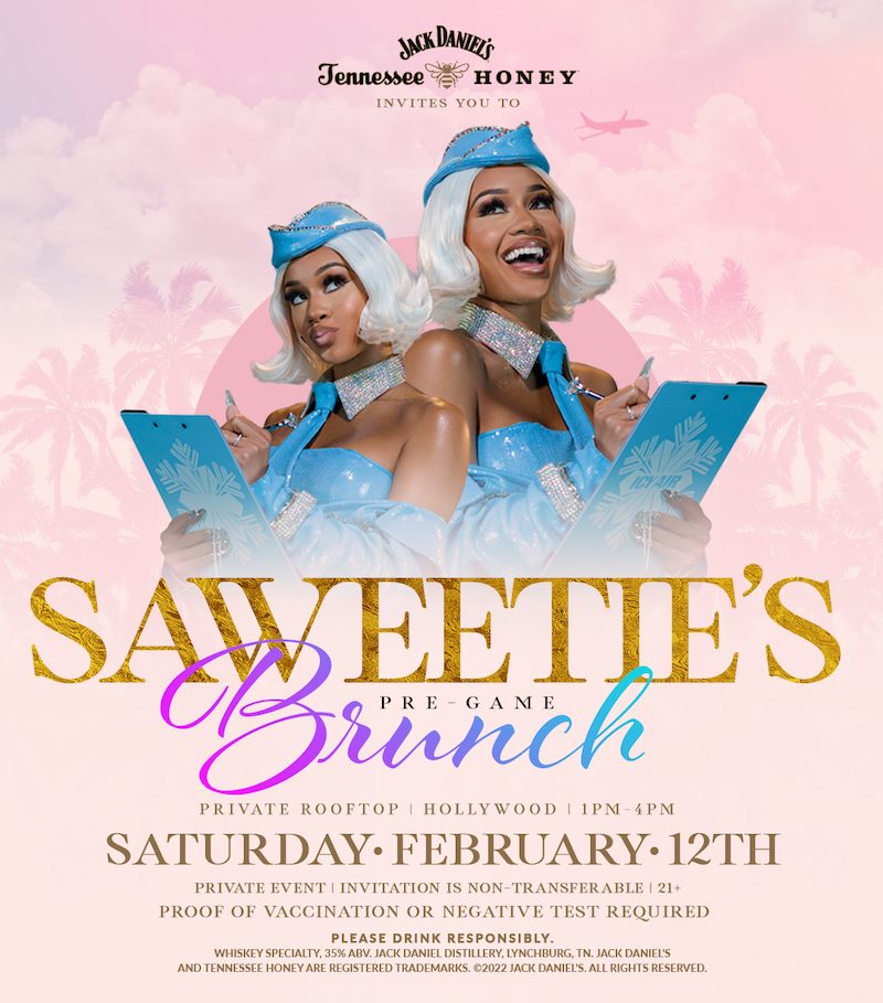 Saweetie & Jack Daniel's Super Bowl Pre-Game Brunch - LA Guestlist