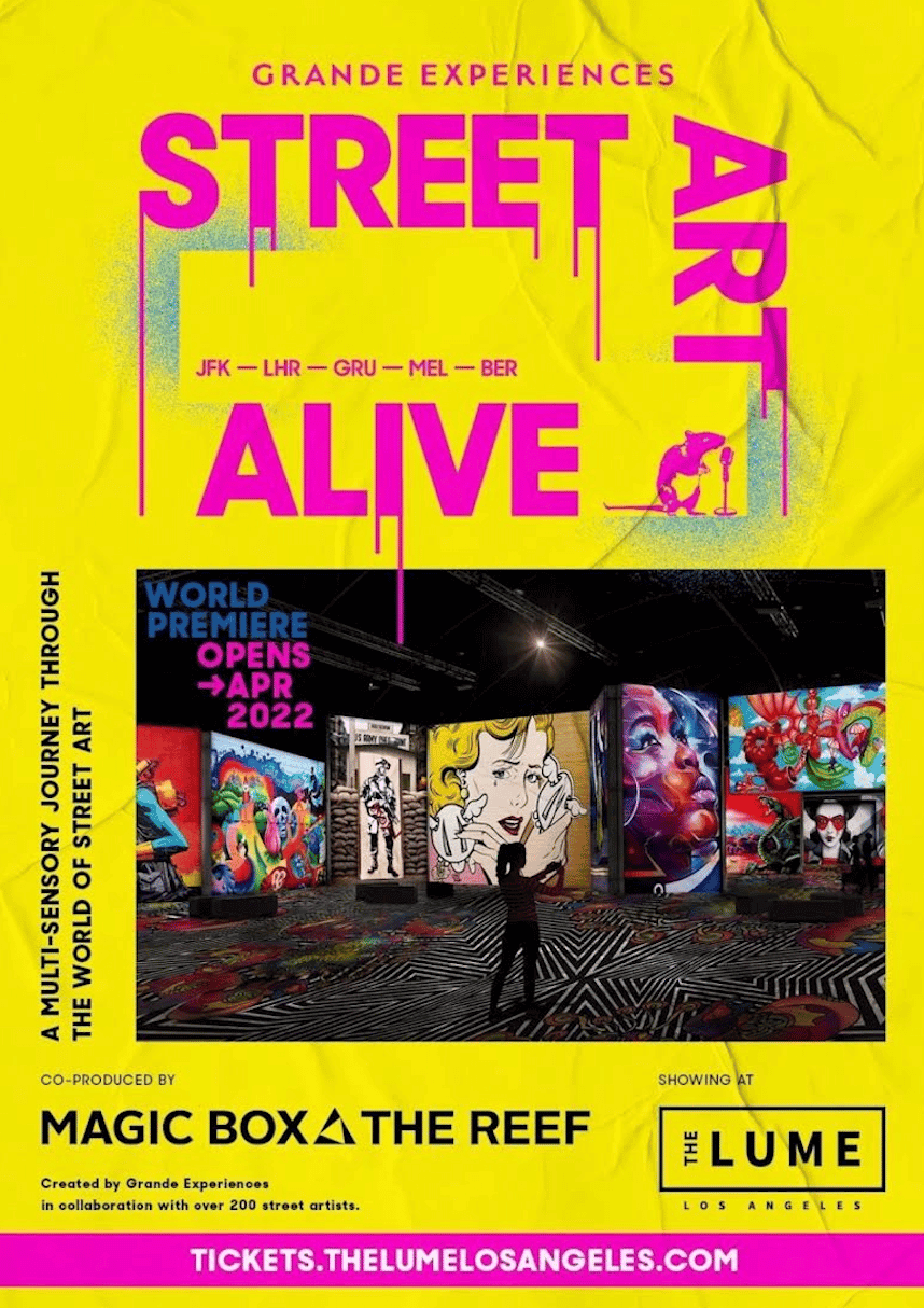 The Lume Street Art Alive Multi-Sensory Exhibit Opening - LA Guestlist