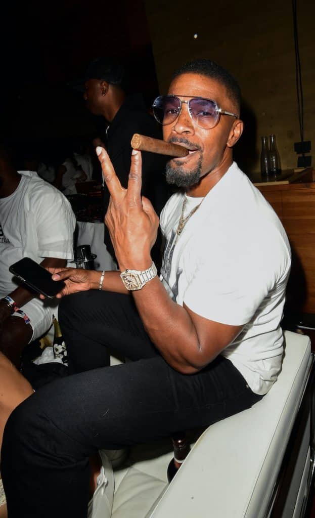 Jamie Foxx, Michael B. Jordan, Kevin Hart and wife Eniko attend a Fourth of  July bash in Malibu