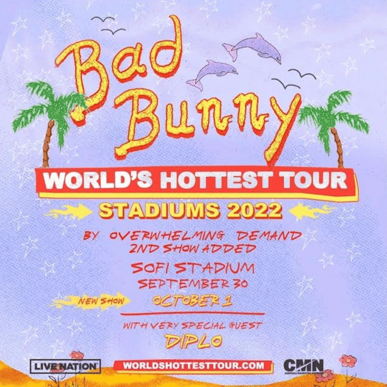 Here's Every Guest Artist That's Appeared At Bad Bunny's World's Hottest  Tour