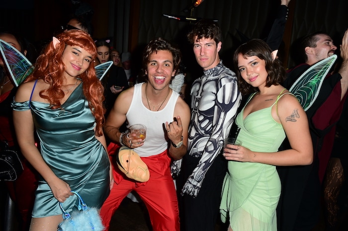 Liza Soberano, Jhon Mejia, Hektor Mass and Arianna Norton attend Podwall Entertainment's 11th Annual Halloween Party on October 27, 2022 in West Hollywood, California