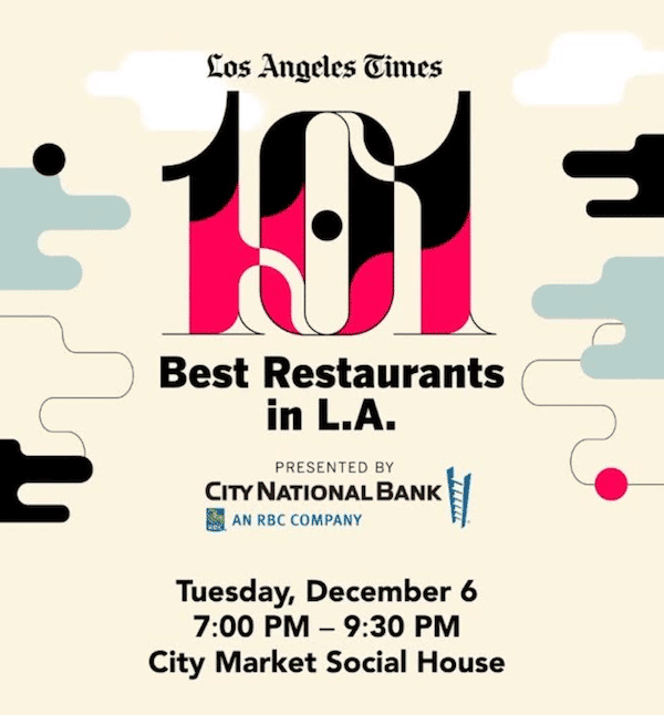 L.A. Times 101 Best Restaurants in L.A. LA Guestlist