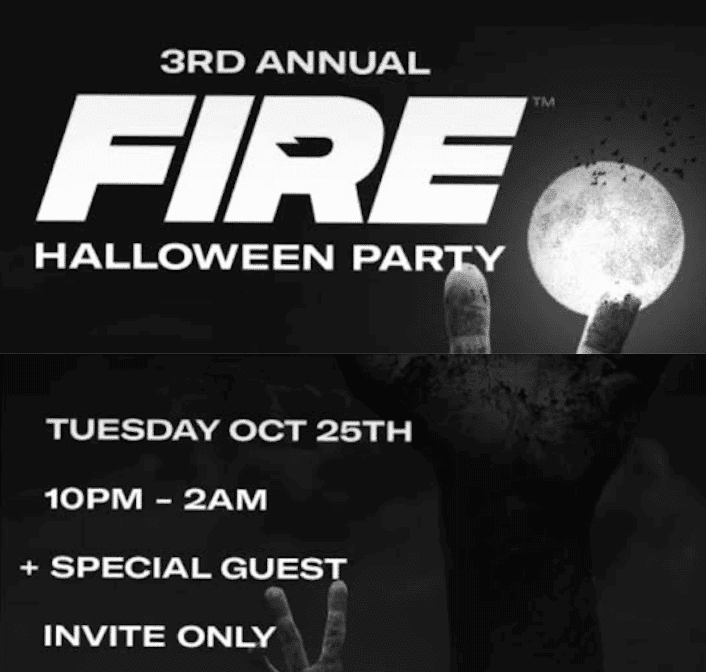 3rd Annual Fire Halloween Party LA Guestlist