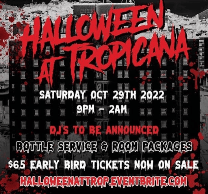 Halloween at Tropicana 2022 LA Guestlist