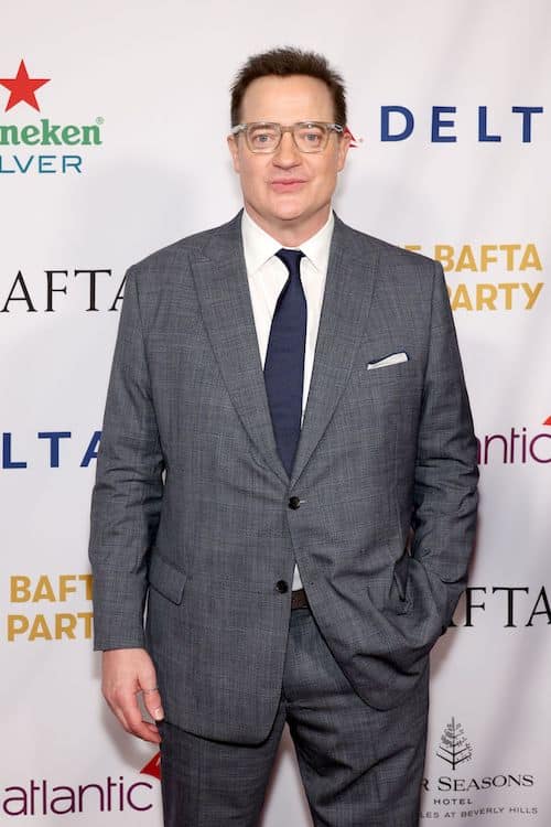 Brendan Fraser attends The BAFTA Tea Party presented by Delta Air Lines and Virgin Atlantic at Four Seasons Hotel Los Angeles at Beverly Hills on January 14, 2023 in Los Angeles, California