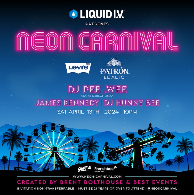 Liquid I.V. Presents Neon Carnival 2024 - LA Guestlist